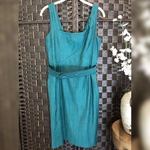 Antonio Melani Sleeveless Belted Shift Dress